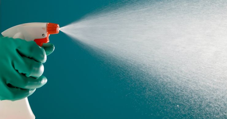 spray bottle of all purpose cleaner