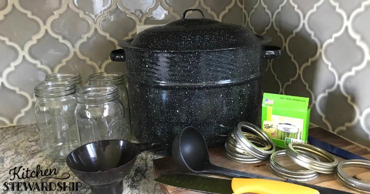 canning equipment on counter