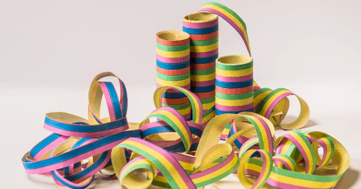 reduce holiday waste ribbon