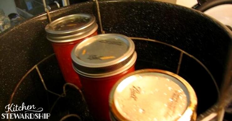 tomatoes in water bath canner