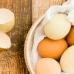 farm fresh eggs - hard boiled eggs in the Instant Pot