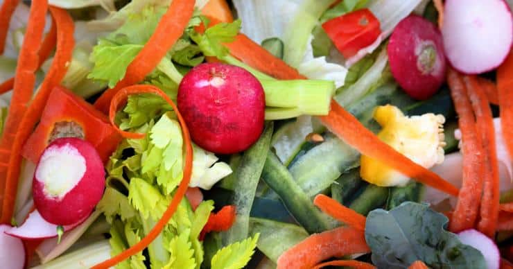 veggie scraps for bone broth in the Instant Pot