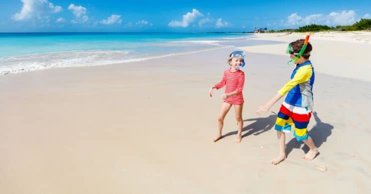 kids at the beach