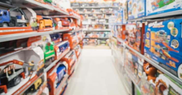toy aisle in store