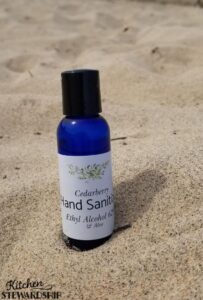 Cedarberry hand sanitizer