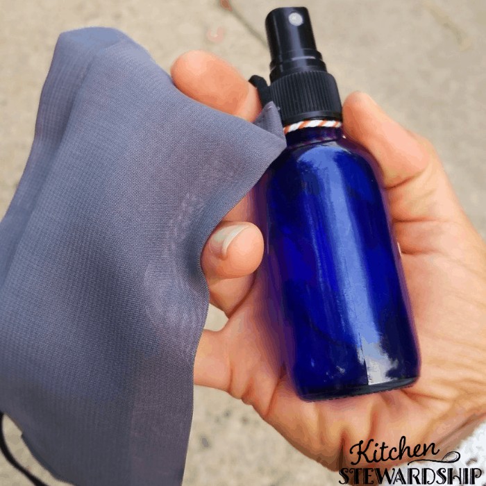 face mask and hand sanitizer