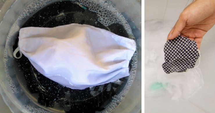 handwashing cloth face masks