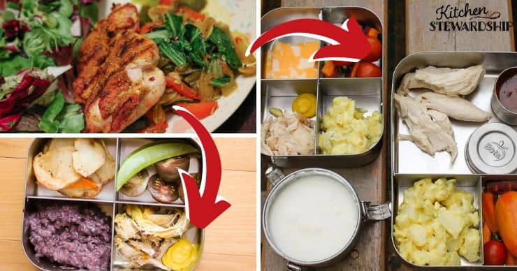 roasted chicken for dinner and school lunch