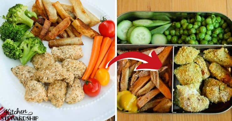 chicken nuggets for dinner and school lunch