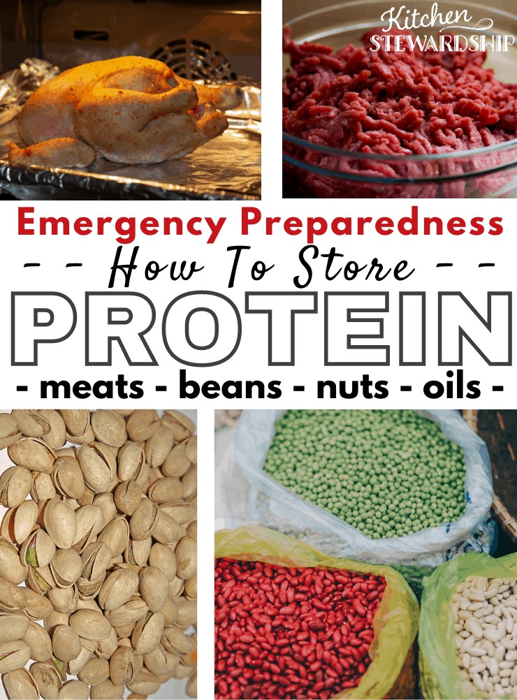 Storing protein chicken, beef, pistachios, beans