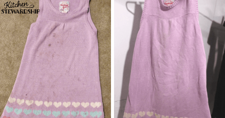 dress before and after washing