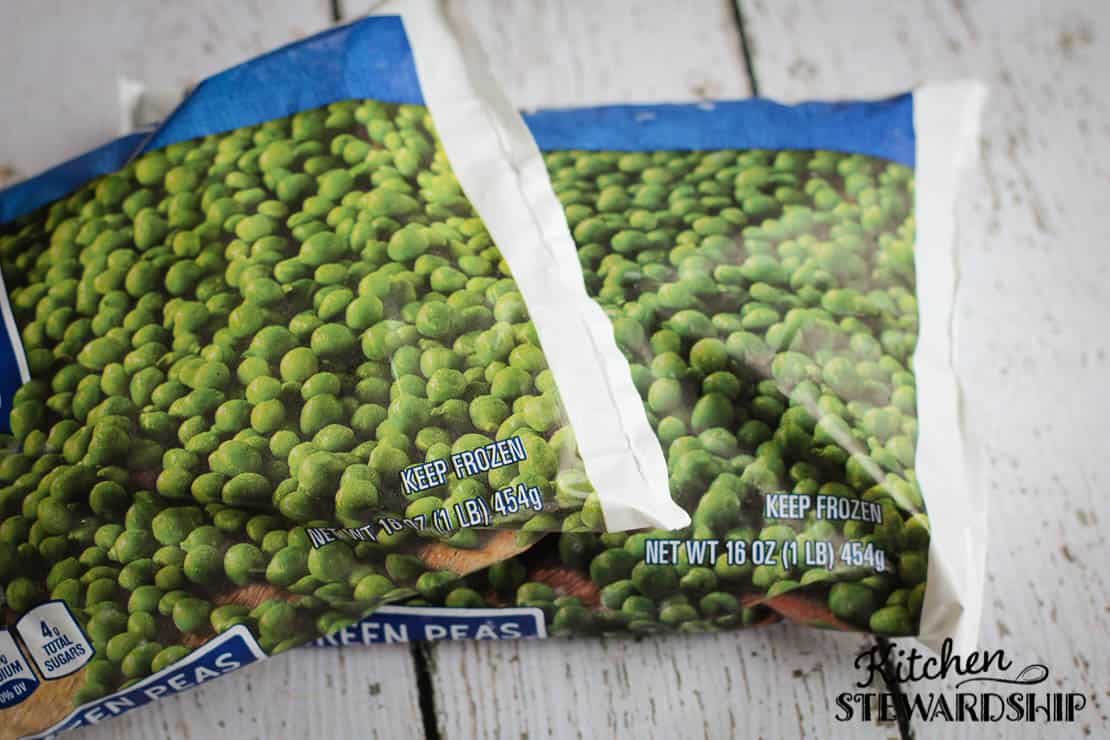 frozen peas