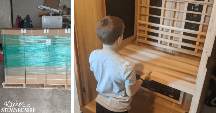 Putting together our Influence sauna