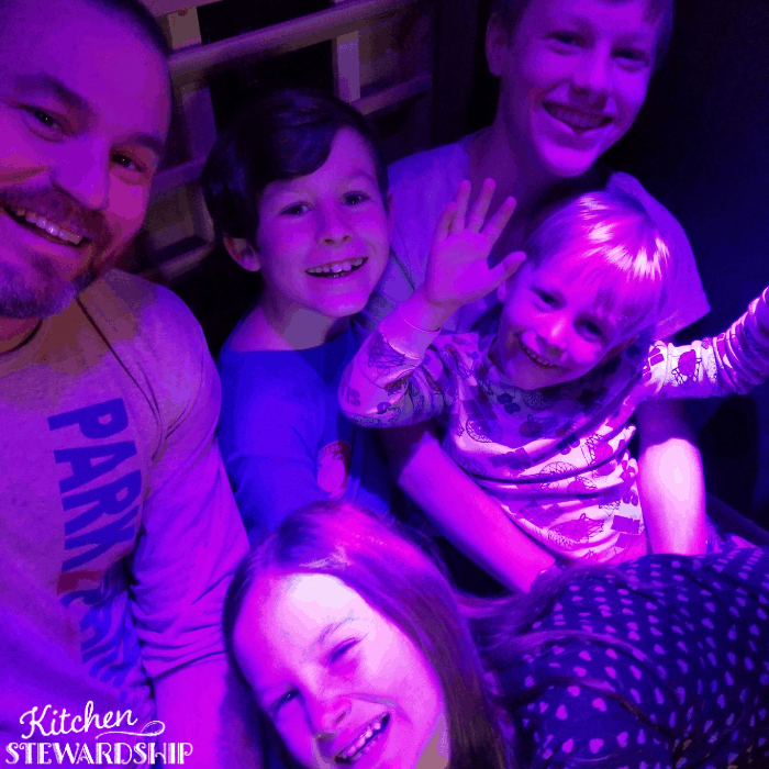 Kimball family in our Influence sauna