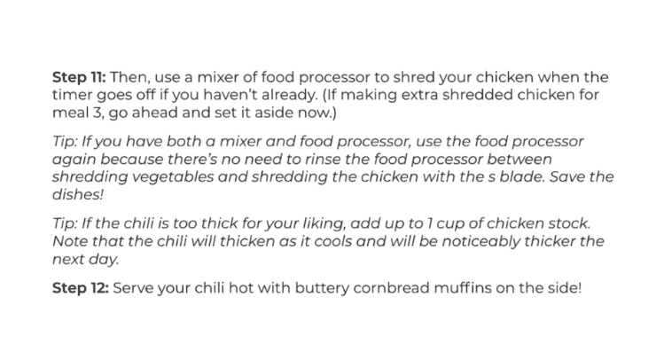 30 Minute Dinner tips 