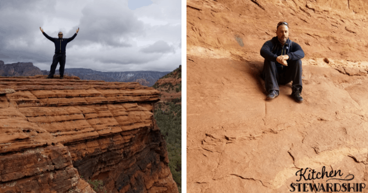 Kris testing Xero Shoes hiking boots