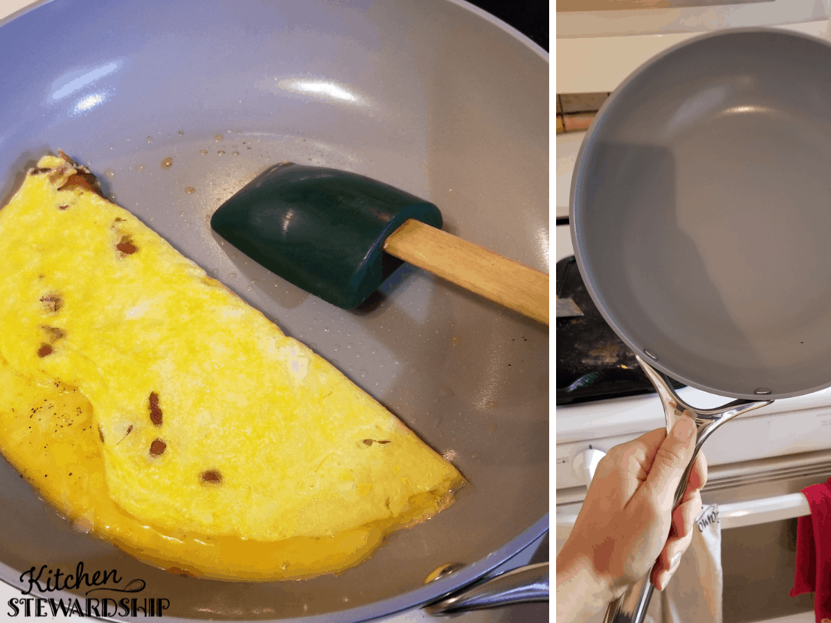 The Caraway pan cooks eggs great!