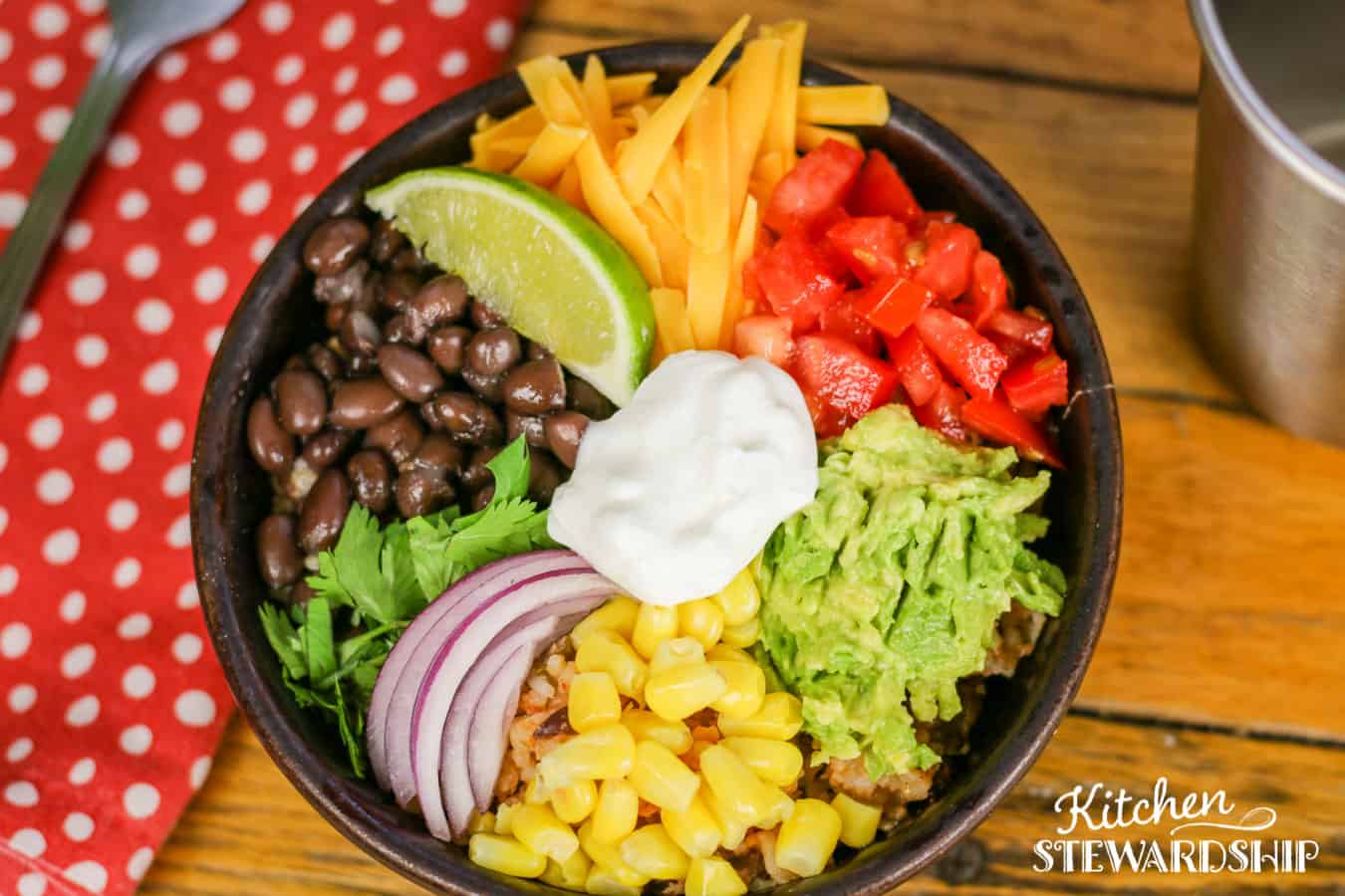 chicken burrito bowls in the Instant Pot