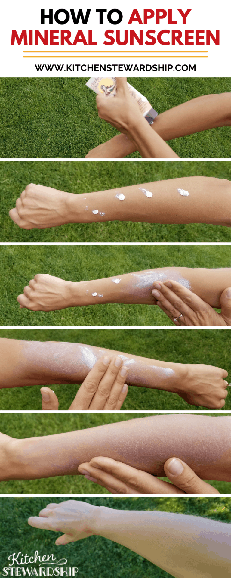 how to apply mineral sunscreen
