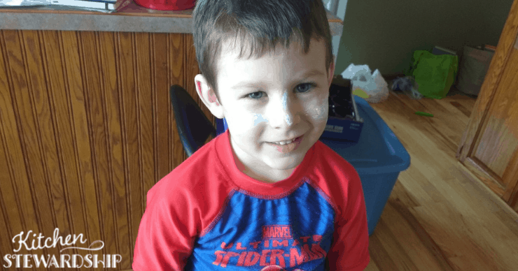 John testing sunscreen