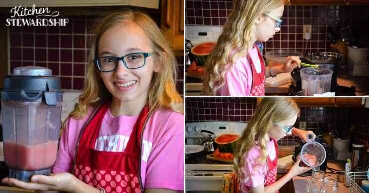 watermelon slushie kids can make