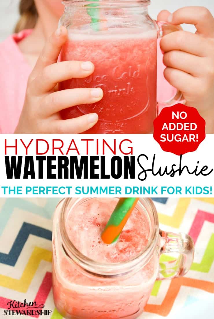 Hydrating watermelon slushie
