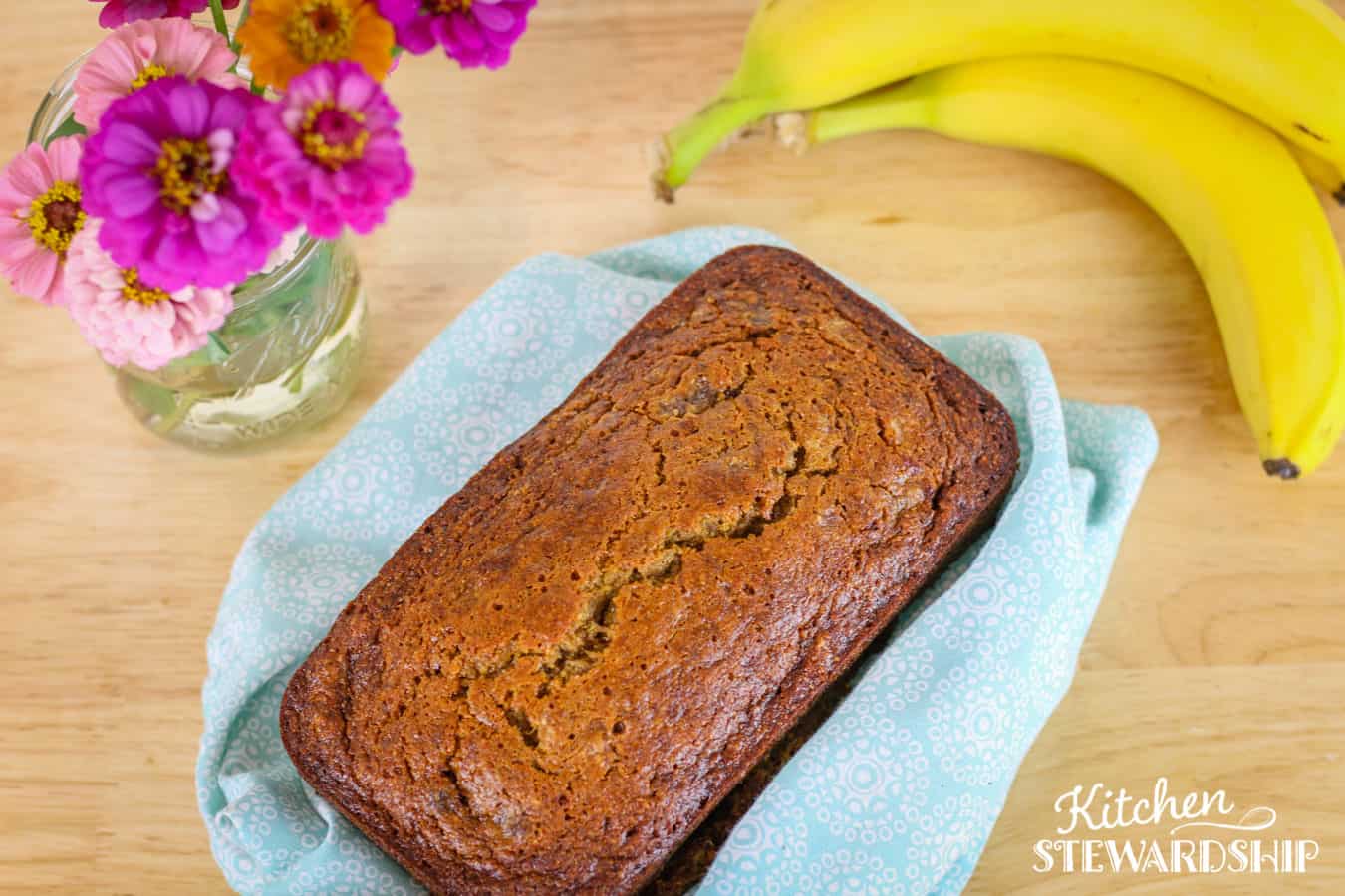 spelt whole wheat banana bread