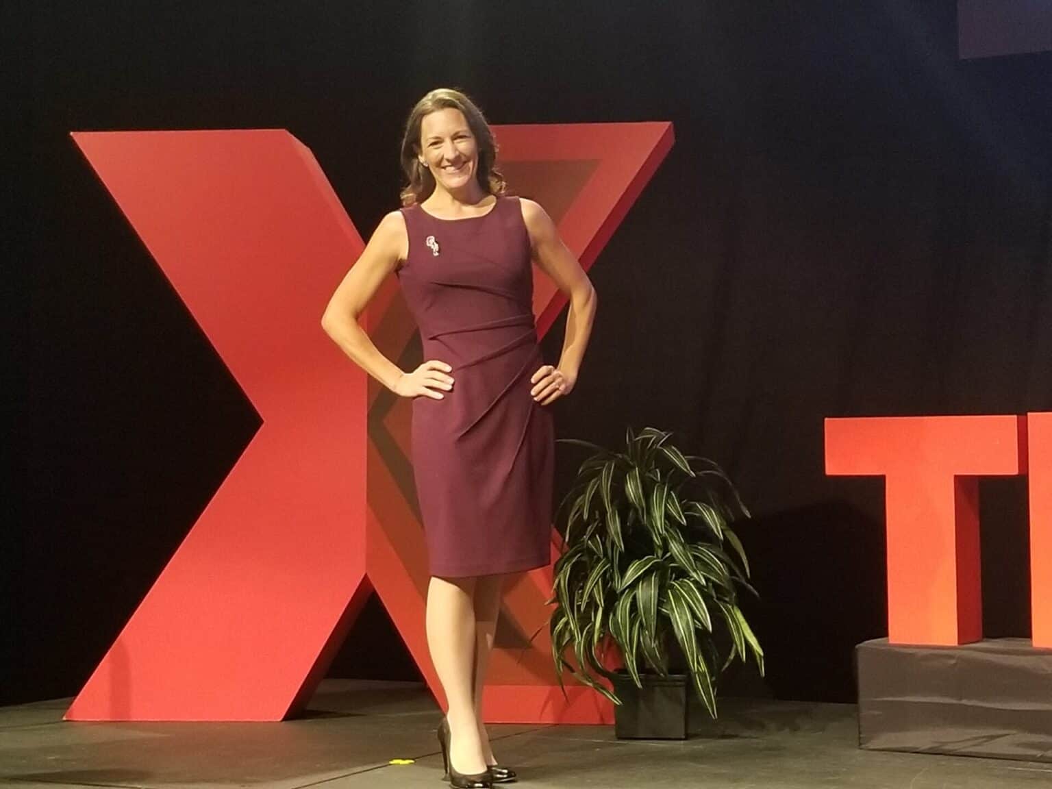 Katie Kimball at TEDx event