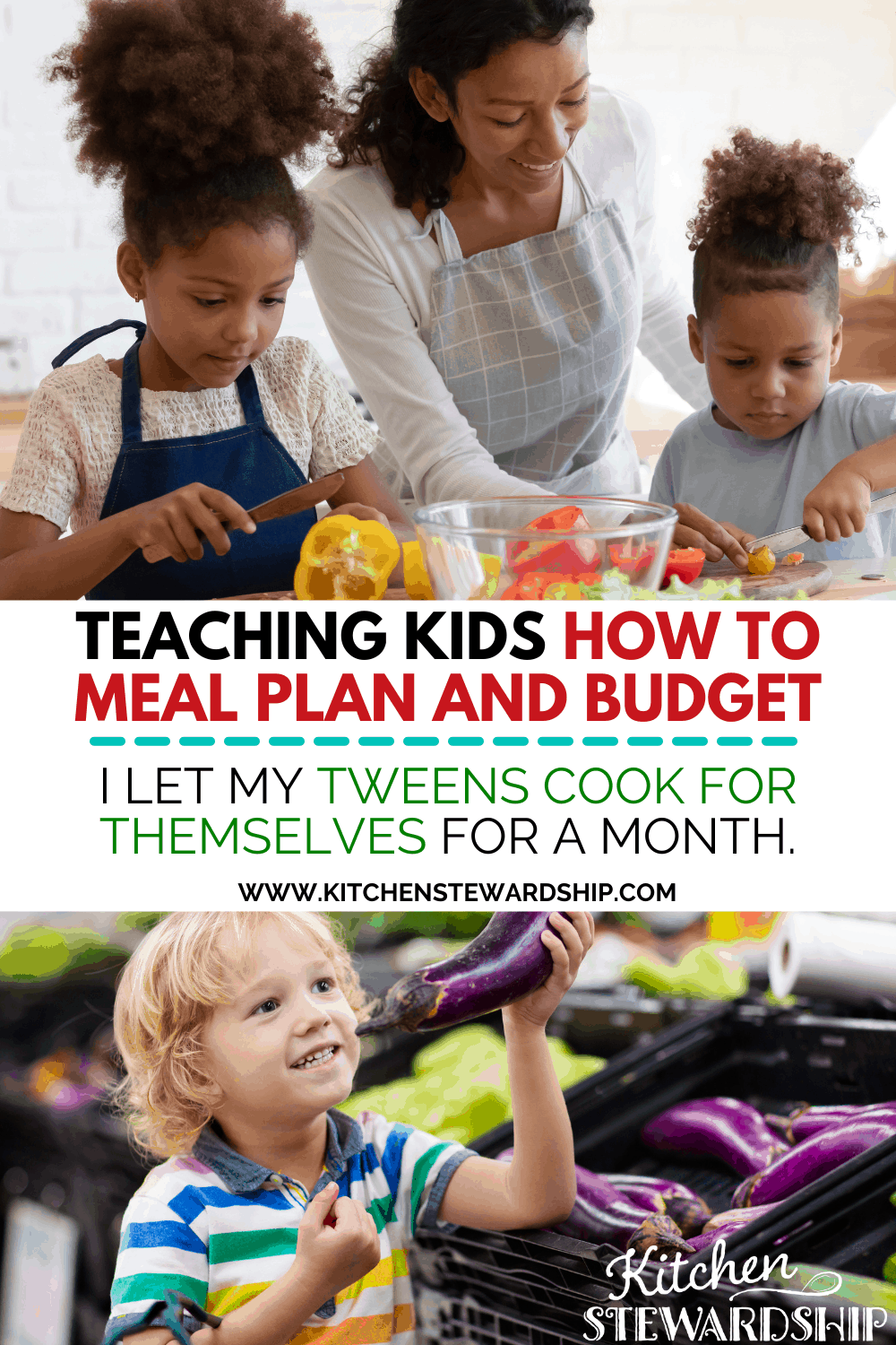 teaching kids how to meal plan and budget