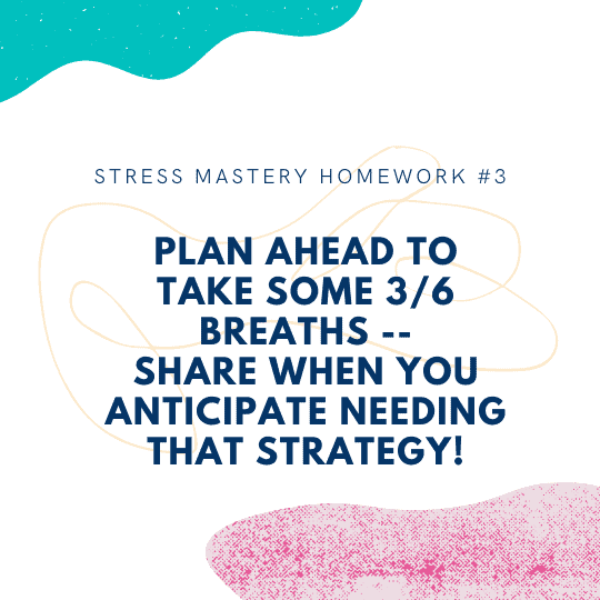 stress mastery homework day 3