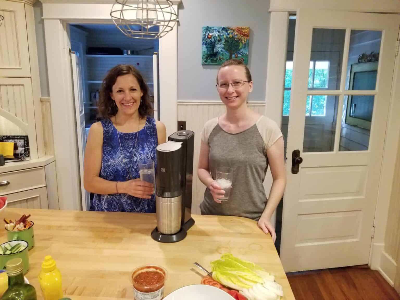 Katie and Laura with Sodastream