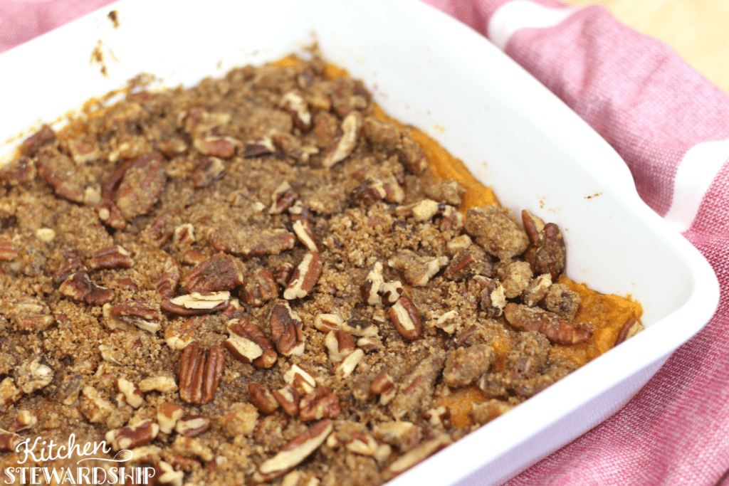 sweet potato casserole with maple syrup