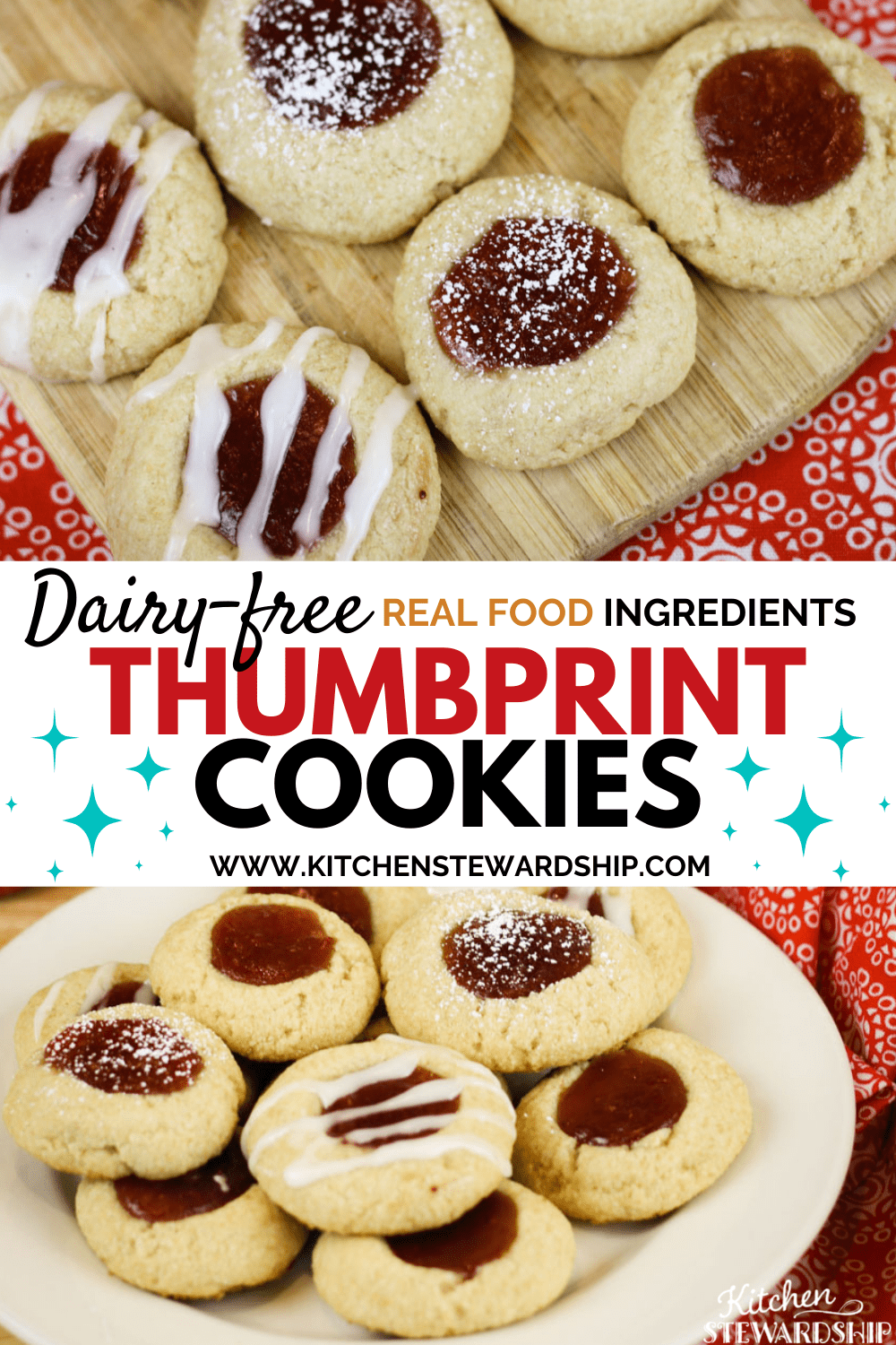 Dairy-free thumbprint cookies