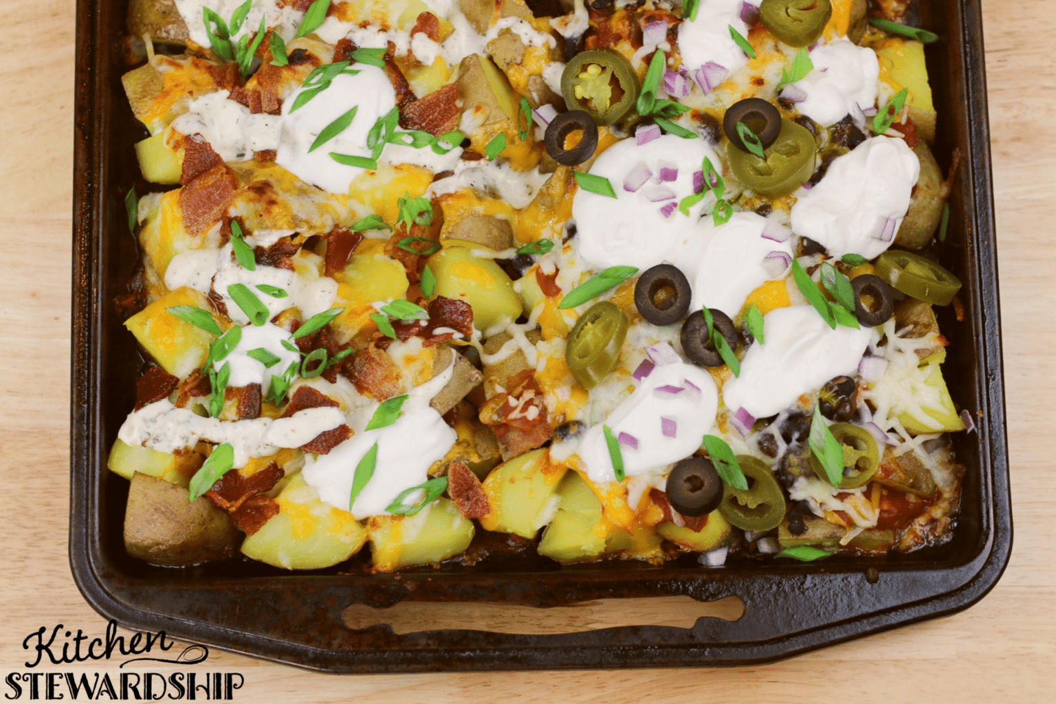 leftover potato nachos