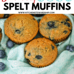 blueberry spelt muffins