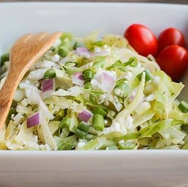 Cabbage is the secret to shopping for produce every 2 weeks and still having salads PLUS saving money and being well nourished!