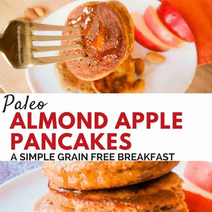Paleo, grain free and oh so delcious! These almond apple panackes will be a hit with the whole family.