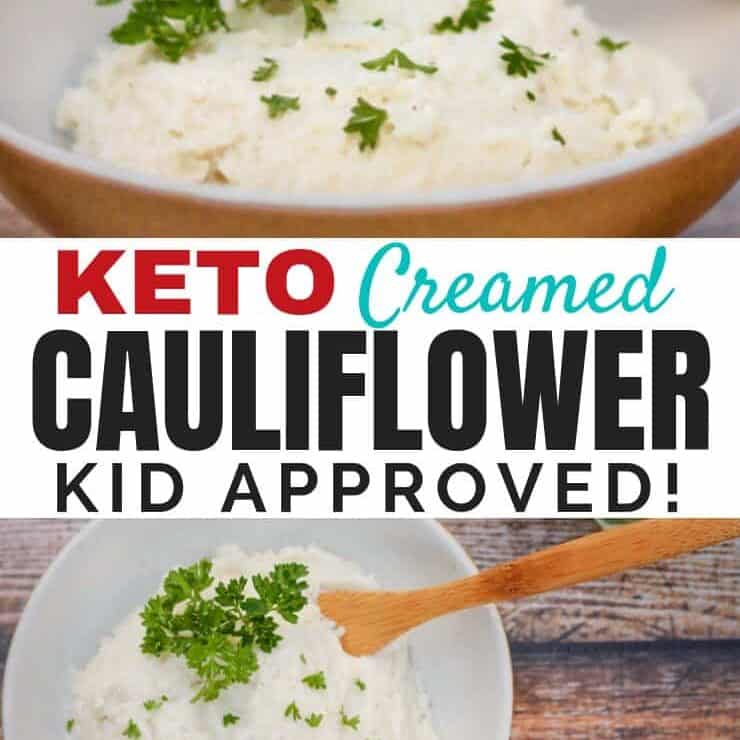 Healthy Creamed Cauliflower (the Mashed Potatoes Trick): Want to include more low-carb, healthy veggies in your meals instead of heavy mashed potatoes? Cook cauliflower as a healthy substitute!