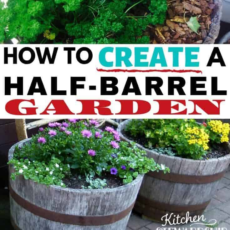 half barrel gardening