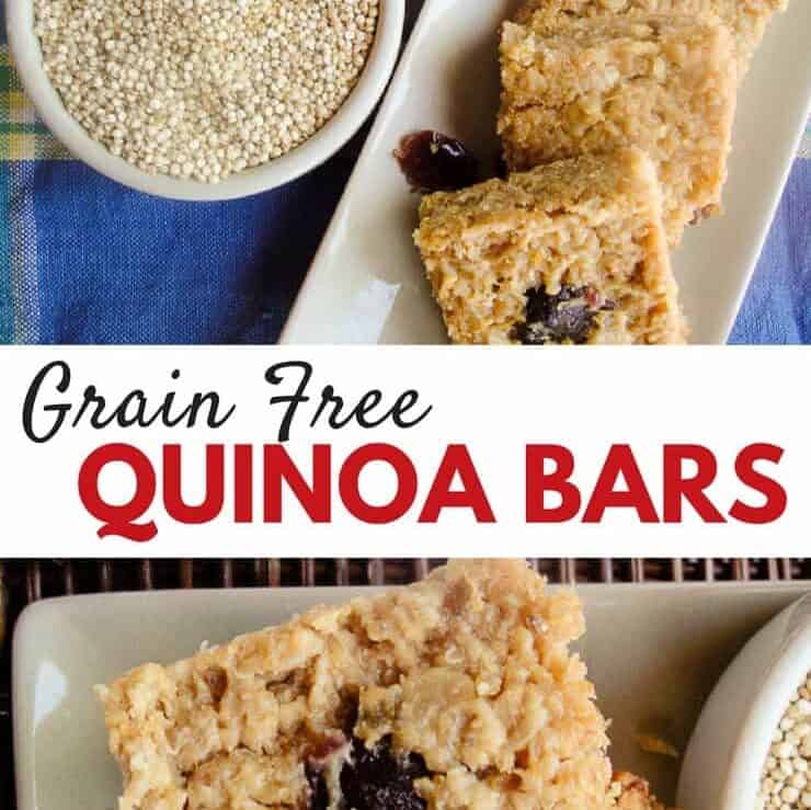 Packed with protien from nuts and quinoa these bars will become your go-to snack for on-the-go!