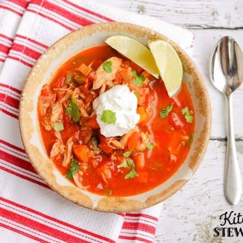Fast Smoky Mexican Chicken Soup