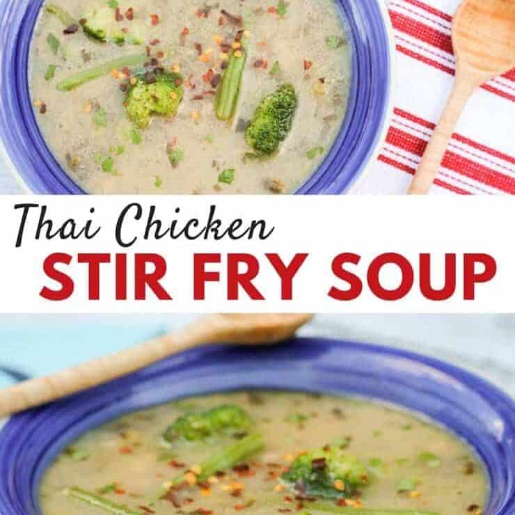 thai chicken stirfry soup