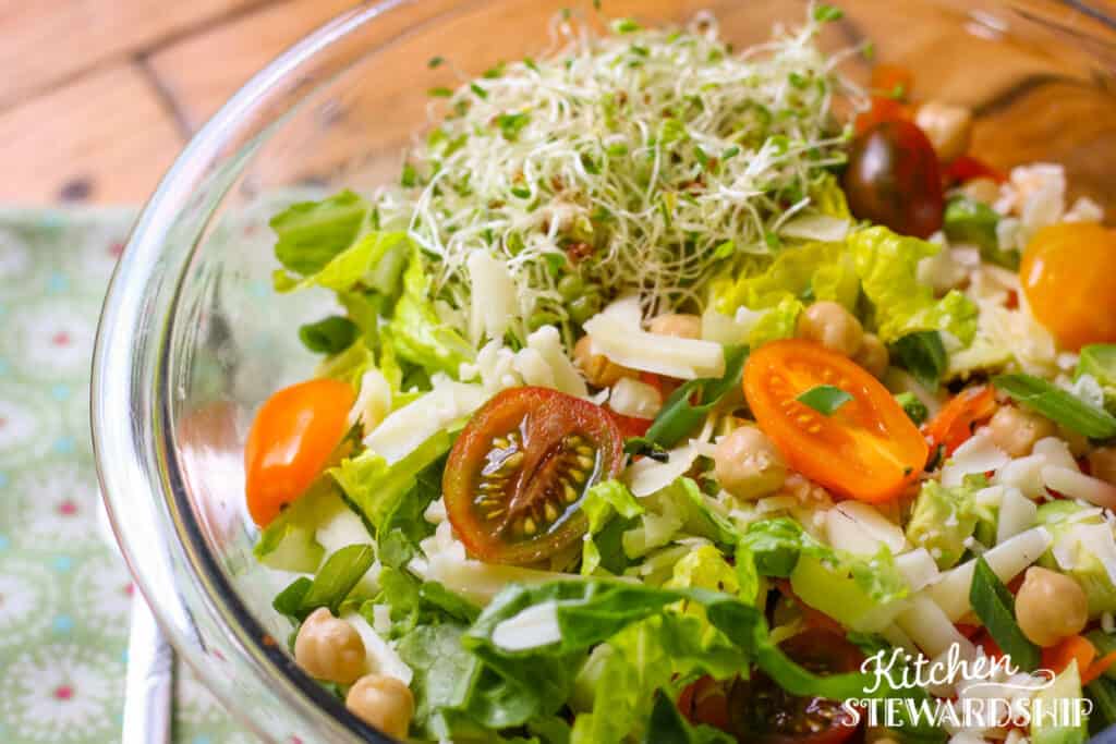 Healthy vegetarian salad