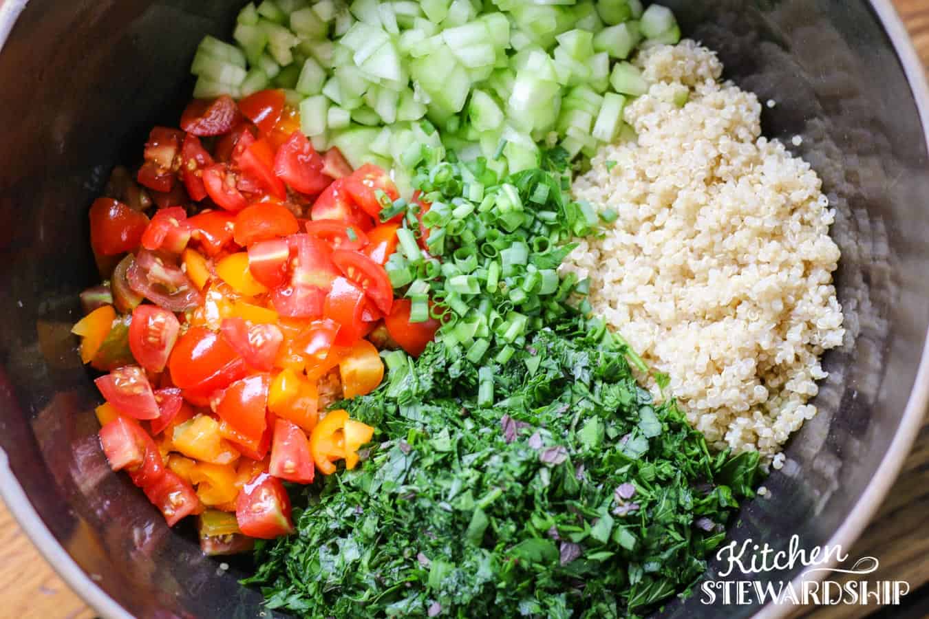 quinoa tabbouleh ingredients
