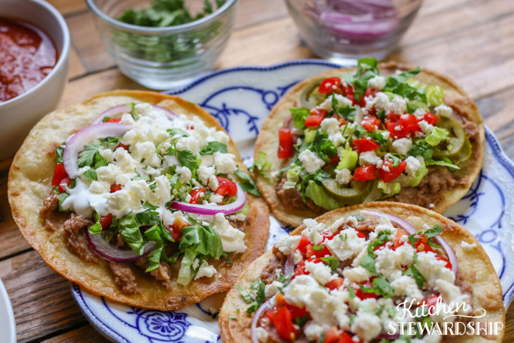 pinto bean tostadas recipe