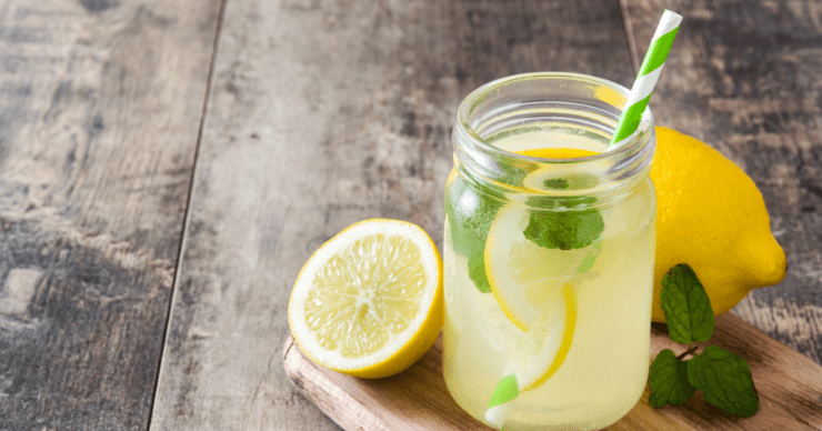 lemonade sweetened with monk fruit