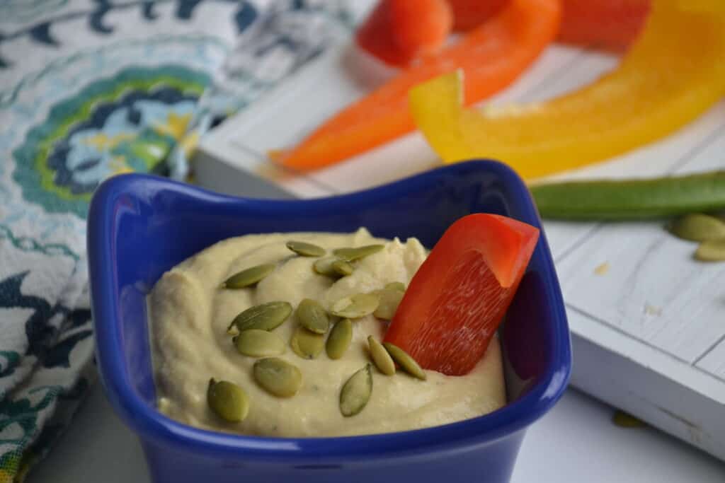 pepper in hummus