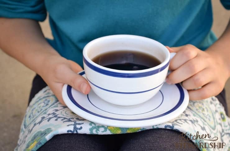 herbal infusion in a cup