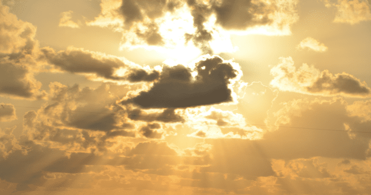 early morning sunlight