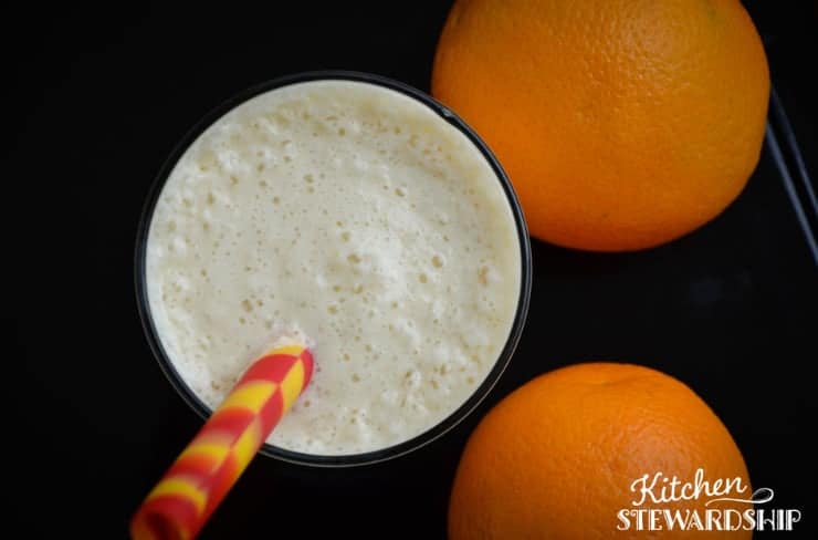 Orange creamsicle smoothie